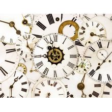 Vintage Clock Faces Wall Mural
