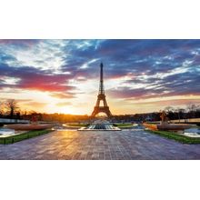 Eiffel Tower At Dawn Wall Mural