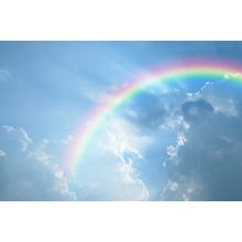 Rainbow and Clouds Wall Mural