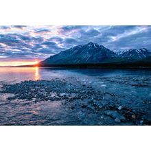 Lower Twin Lake At Sunset Wall Mural