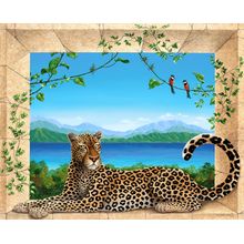 The Leopard Wall Mural