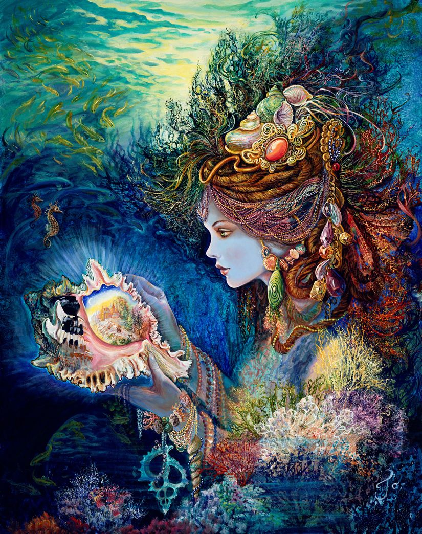 Daughter Of The Deep Mural Wallpaper By Josephine Wall Murals Your Way