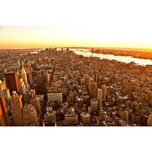 New York City Sunset Wall Mural