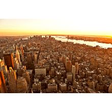 New York City Sunset Wall Mural