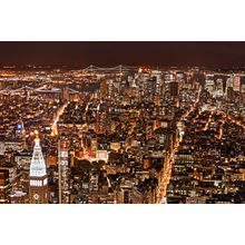 New York City Night HDR Wall Mural