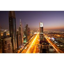 Dubai After Sunset Wall Mural