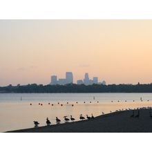 Sunrise On Lake Calhoun Wall Mural