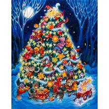 Christmas Cats Wall Mural