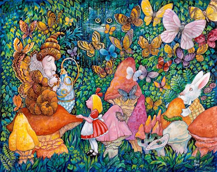Alice-And-The-Caterpillar-Wallpaper-Mural
