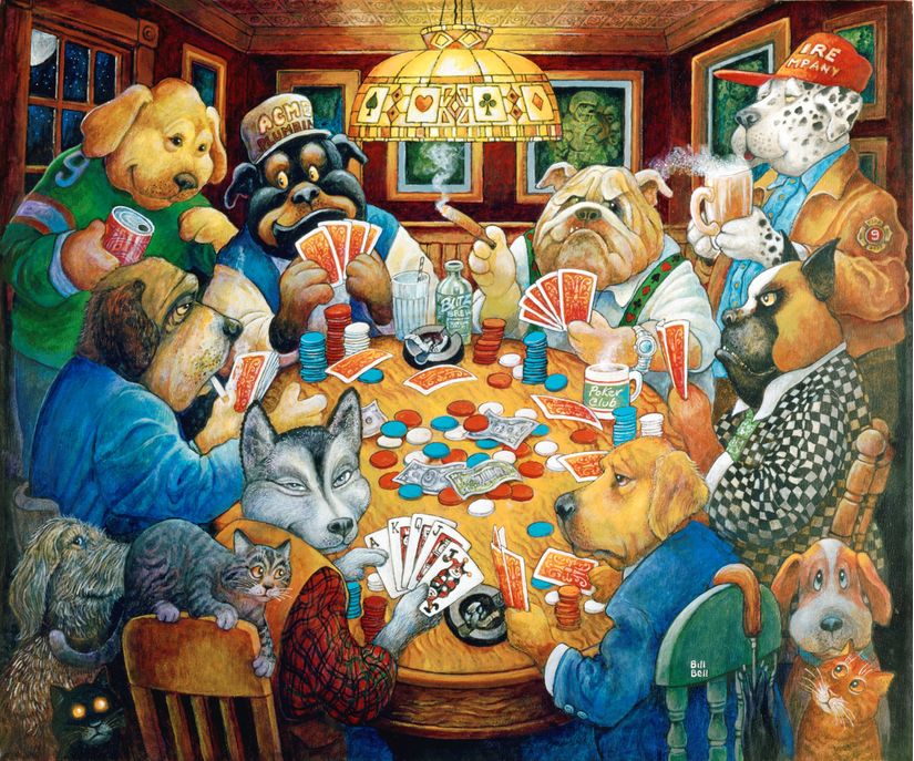 The Poker Club Mural Wallpaper Murals Your Way