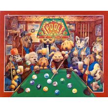 Pool Dogs Wall Mural