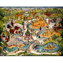 At The Zoo Wall Mural