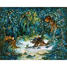 Dinosaur Hunter Wall Mural