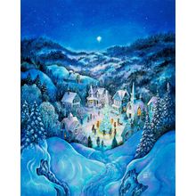 The Road To Christmas Mural Wallpaper
