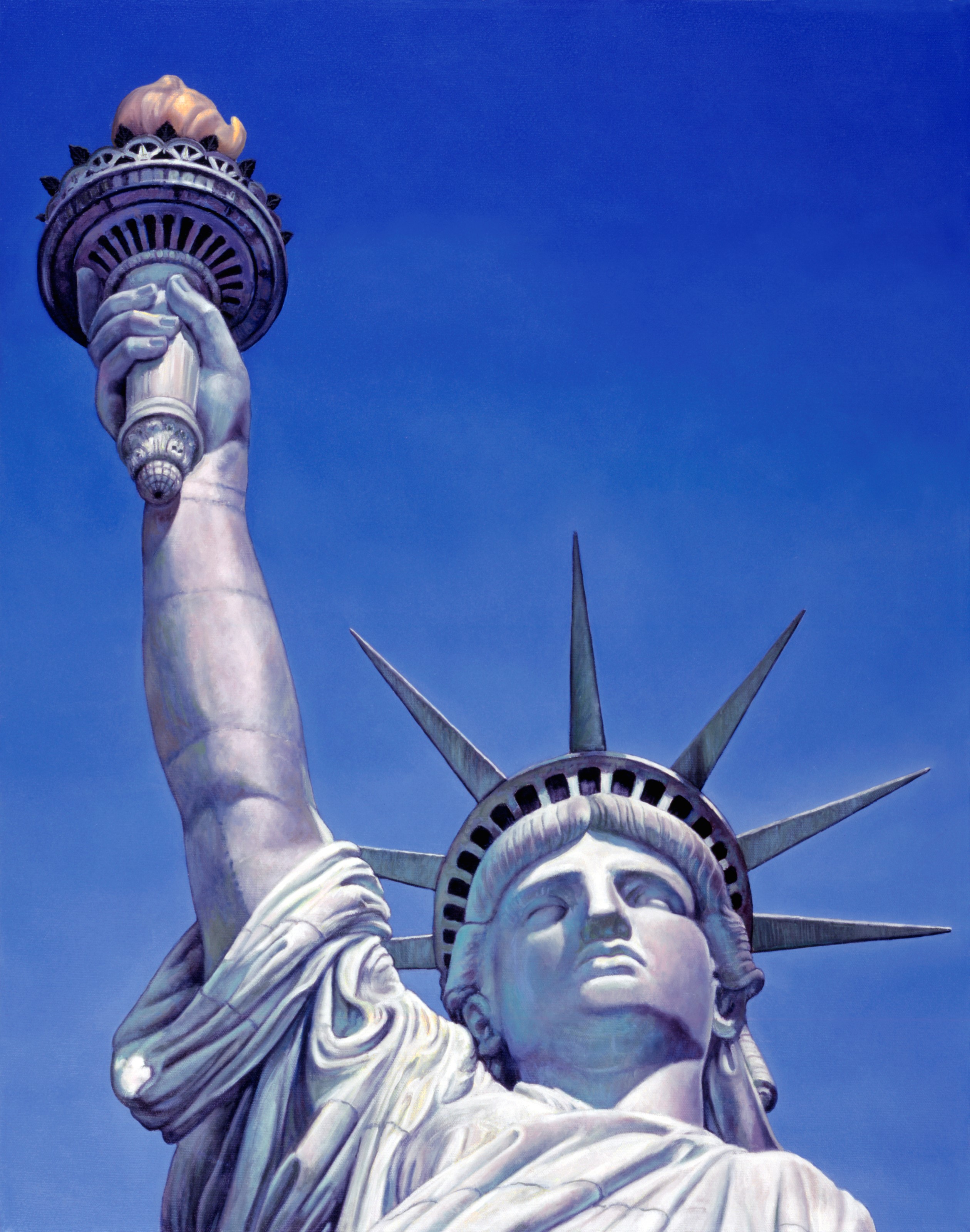 Statue Of Liberty (Zaccheo) Mural - John Zaccheo - Murals Your Way