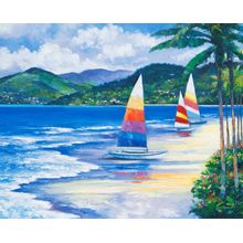 Seaside Sails Wall Mural
