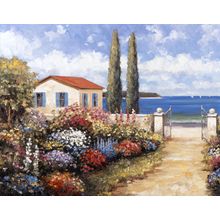 Coastal Garden Walk Wall Mural