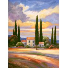 Sunset In Provence Wall Mural