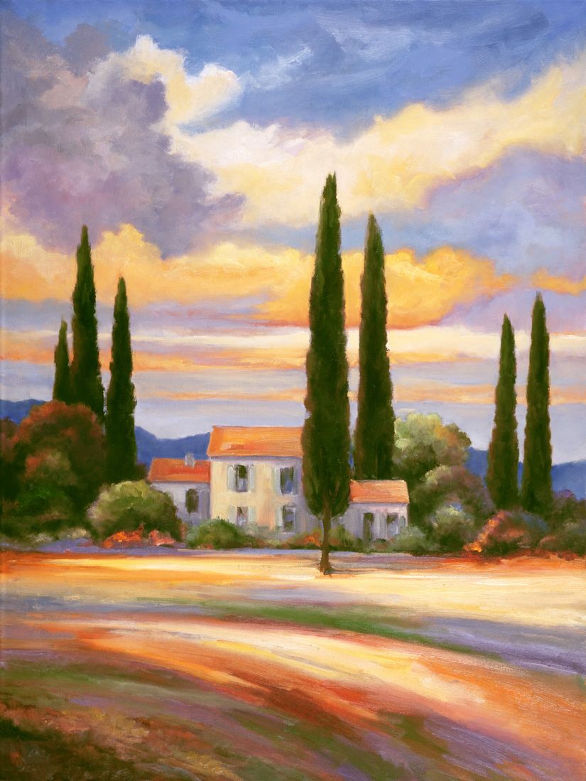 Sunset-In-Provence-Wall-Mural