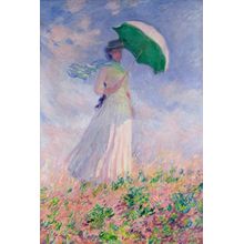 Lady With Parasol Facing Right Wall Mural