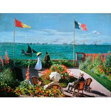 The Terrace At Sainte Adresse Wall Mural