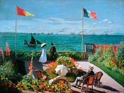 The-Terrace-At-Sainte-Adresse-Wall-Mural
