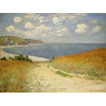 Path in the Wheat at Pourville, 1882 Wall Mural