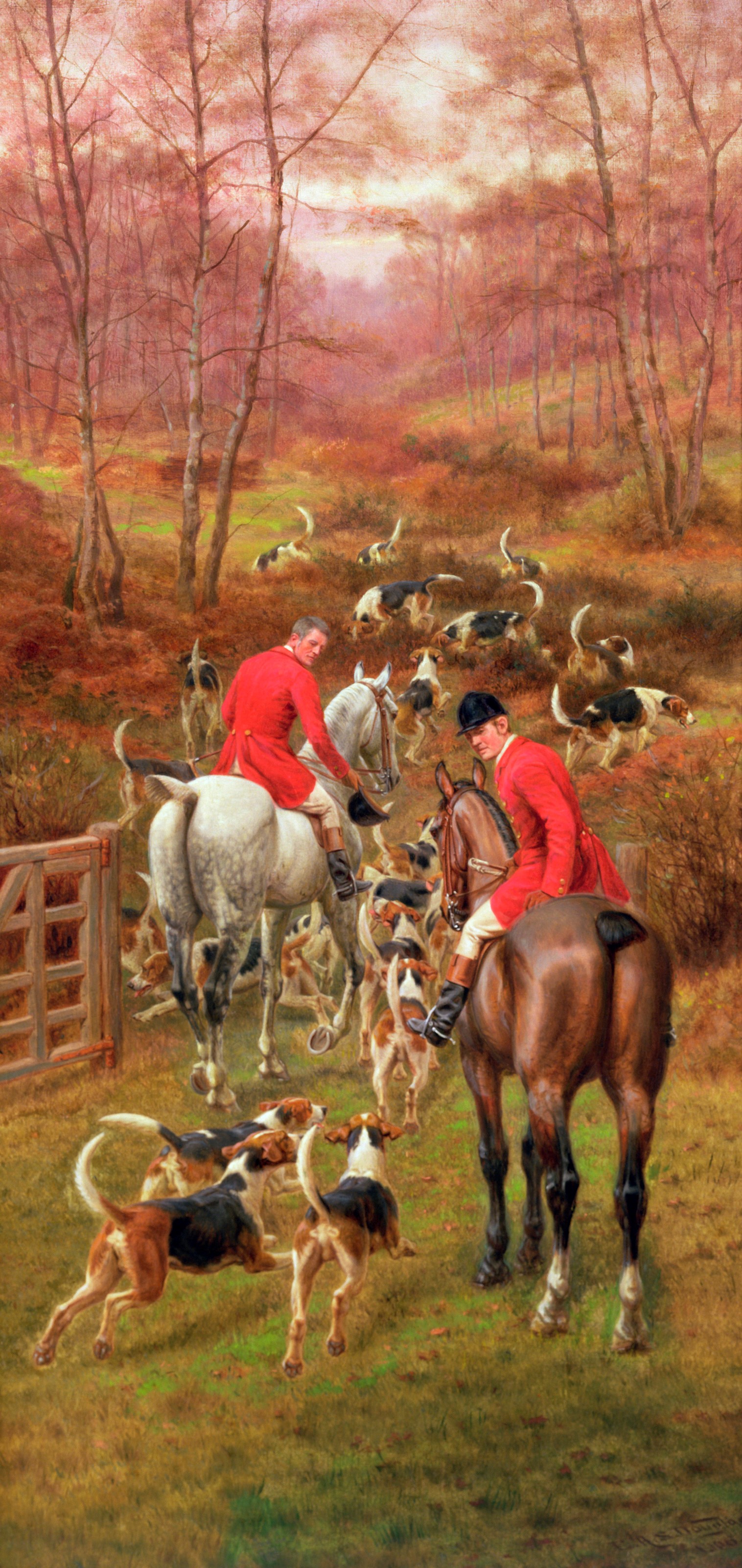 Hunting Scene, 1906 Wall Mural by Edward Algernon Stuart Douglas Murals Your Way
