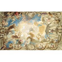 Ceiling Depicting Minerva Wall Mural