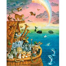 Noah And The Rainbow Wall Mural