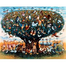 Noah And The Birds Mural Wallpaper