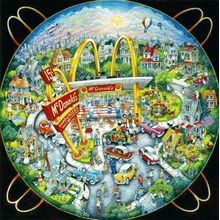 McDonald's 50's Wall Mural