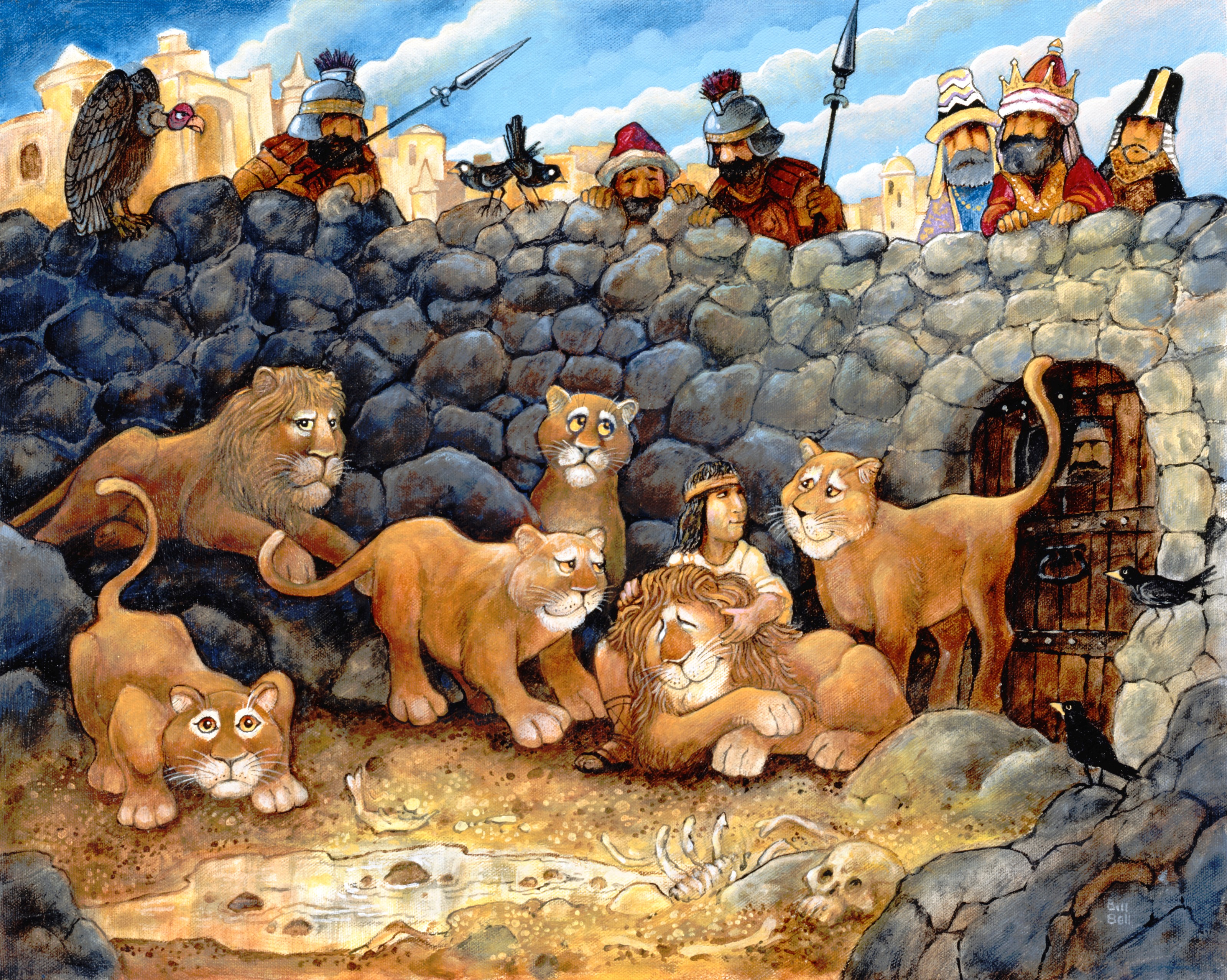 Daniel In Lions Den Mural Wallpaper - Murals Your Way Daniel In Lions Den Mural Wallpaper - Murals Your Way