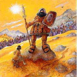 David-And-Goliath-Wall-Mural