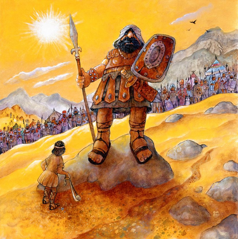 David-And-Goliath-Wall-Mural