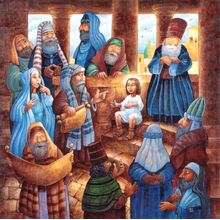 Jesus Christ In Temple Wall Mural