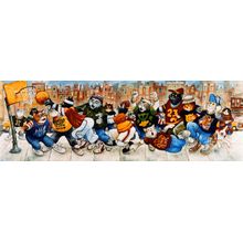 Basketball Cats Wall Mural