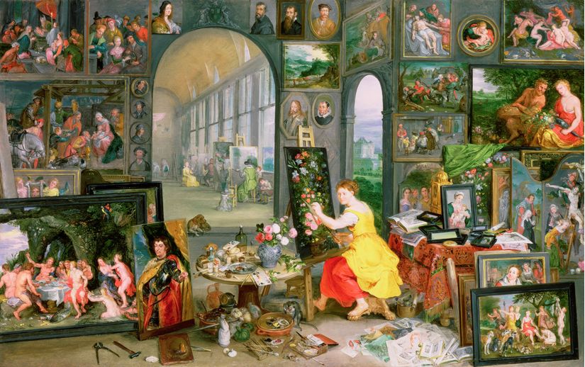 Allegory-Of-Painting-Mural-Wallpaper