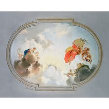 Ceiling Depicting Apotheosis Wall Mural