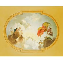 Ceiling Depicting Apotheosis-Golden Wall Mural