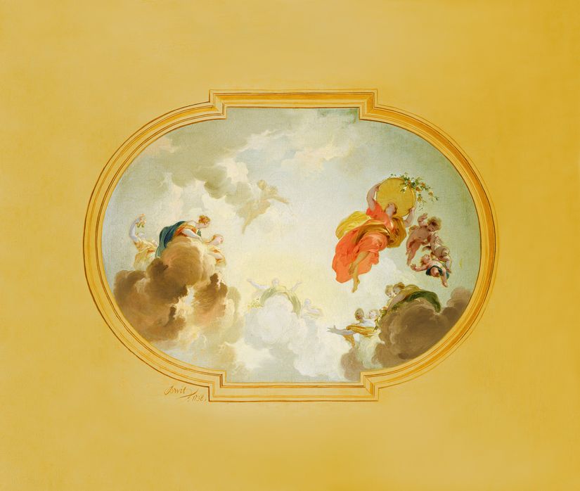 Ceiling-Depicting-Apotheosis-Golden-Full-Wallpaper-Mural