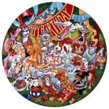 Birthday Dogs Wall Mural