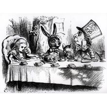 Mad Hatter's Tea Party Wall Mural