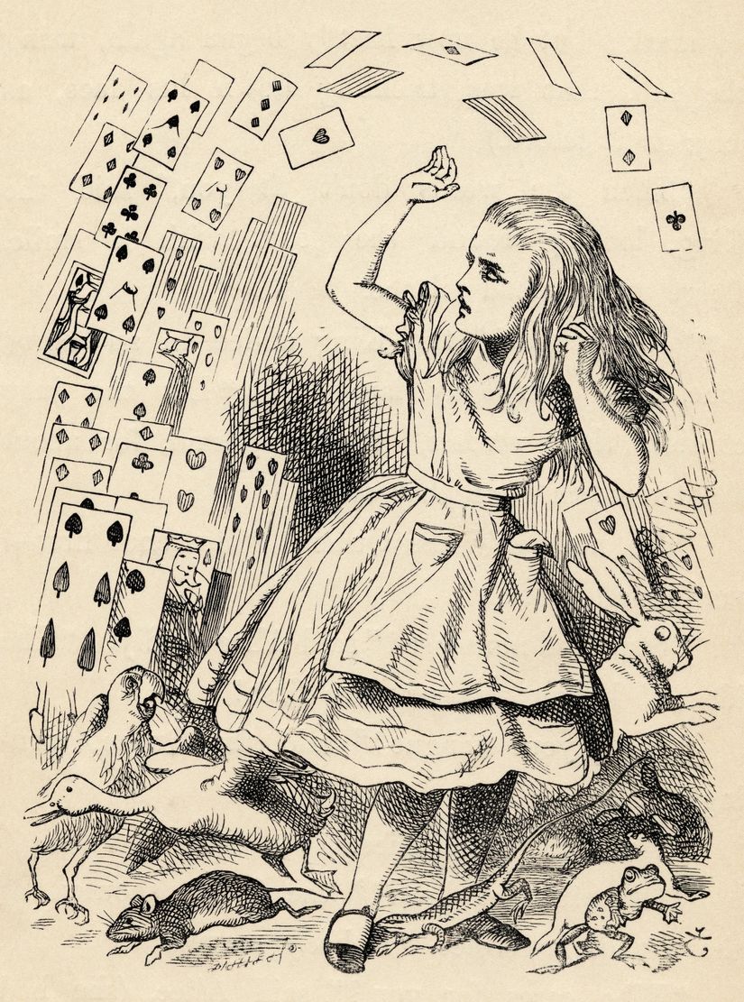 Alice-and-the-Pack-of-Cards-Wall-Mural