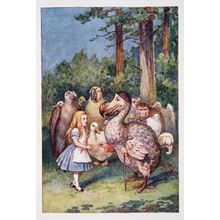 Alice meets the Dodo Wall Mural