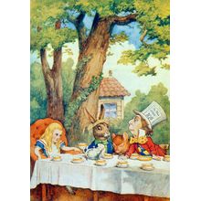 The Mad Hatter's Tea Party Wall Mural