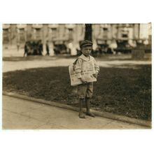 7 Year Old Newsboy Wall Mural