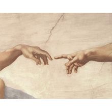 Hands Of God And Adam Wall Mural