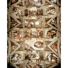 Sistine Chapel Ceiling And Lunettes Wall Mural