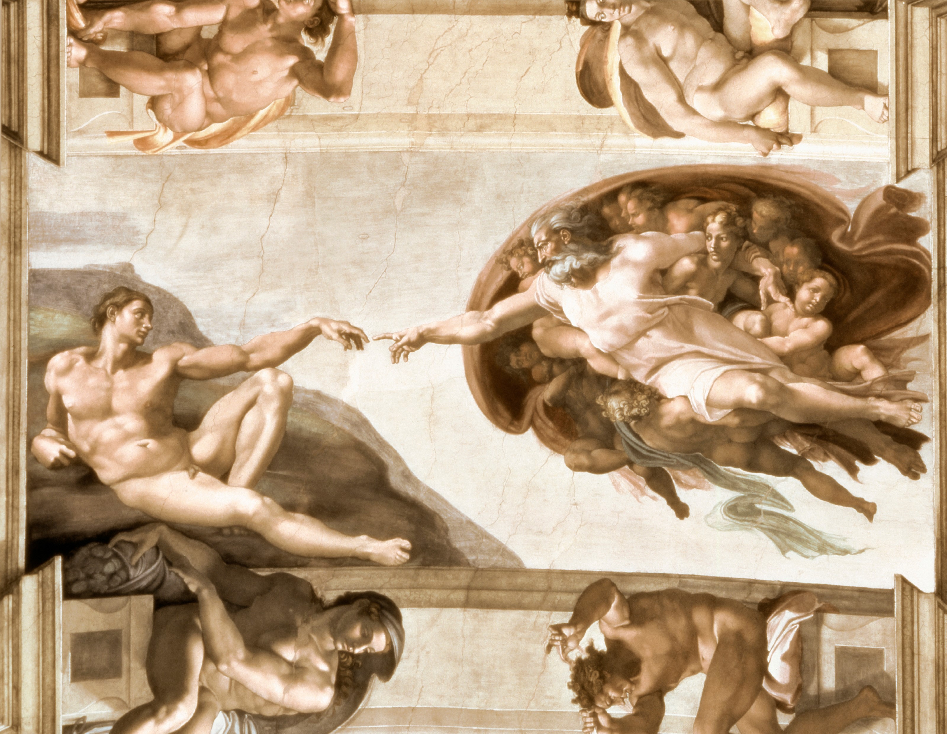 Tableau connu la création d'adam